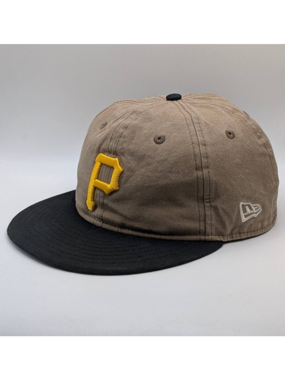 Pittsburgh Pirates New Era 59Fifty Fitted Cap Hat Size 7 5/8 Black & Brown MLB